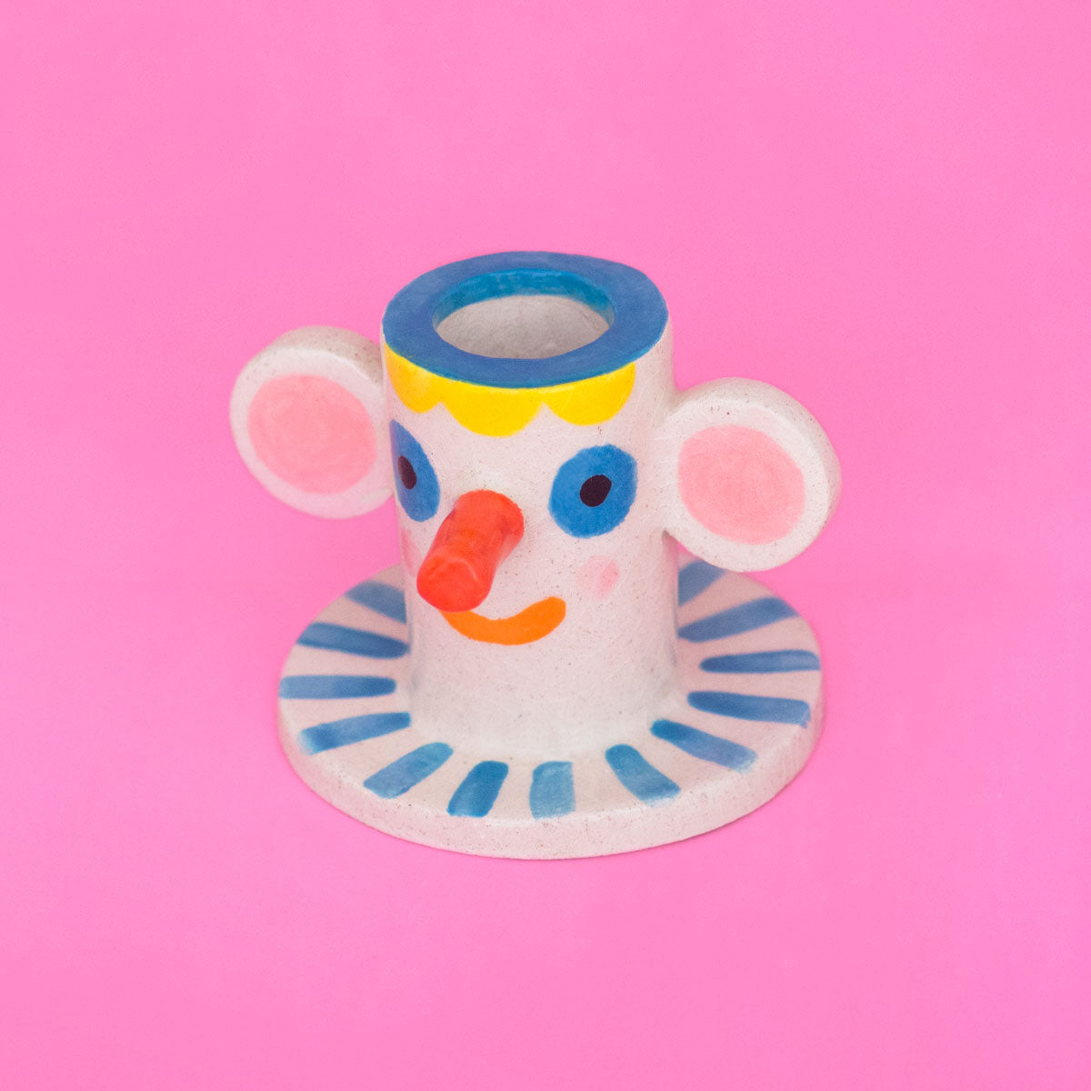 Ana Seixas - Happy Face Candle Holder / Ceramic Vase