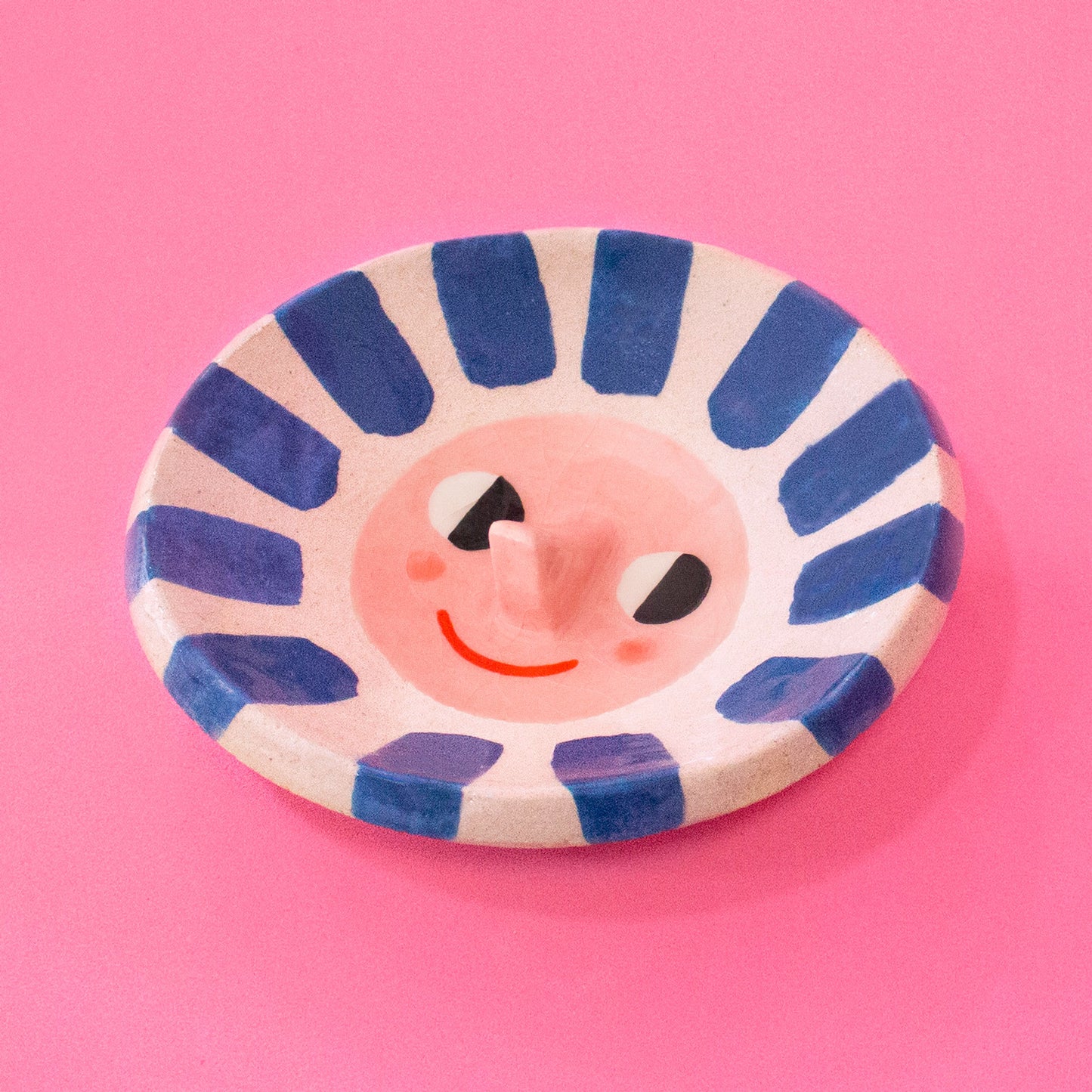 Ana Seixas - Happy Sun Blue Trinket Dish
