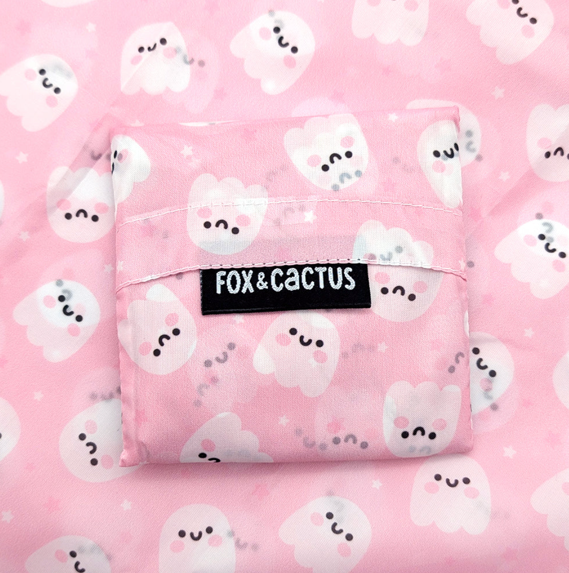 Fox & Cactus - Ghosties Pink Reusable Tote Bag