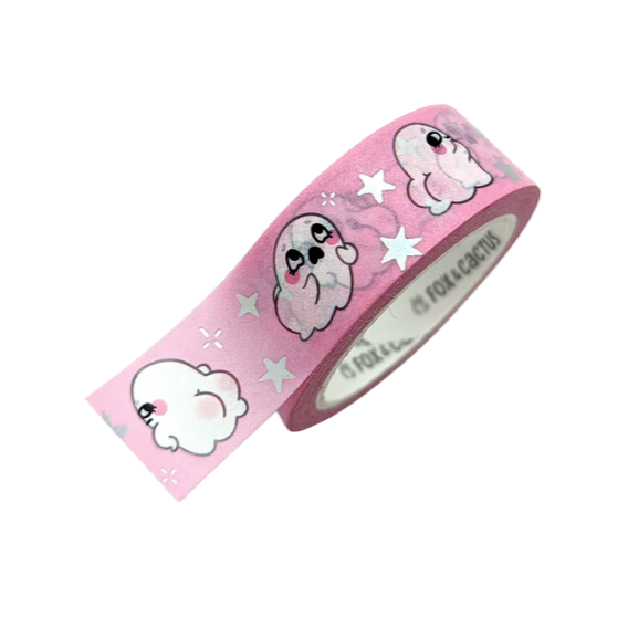 Fox & Cactus - Boo-ty Ghost Washi Tape
