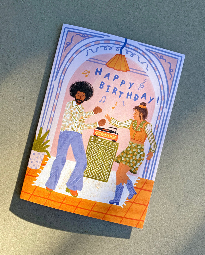 Lauren Sissons Vinyl Vibes Birthday Card