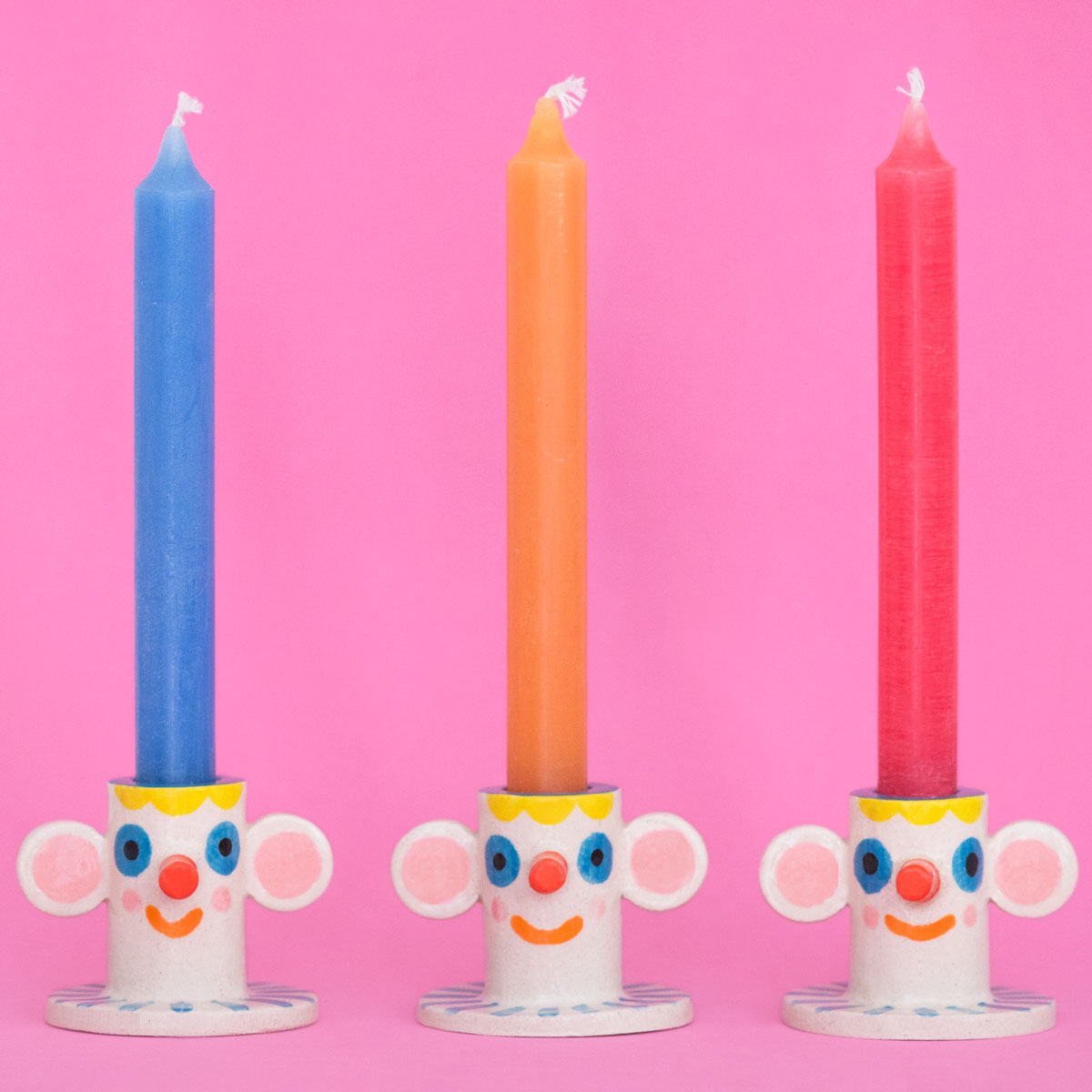 Ana Seixas - Happy Face Candle Holder / Ceramic Vase