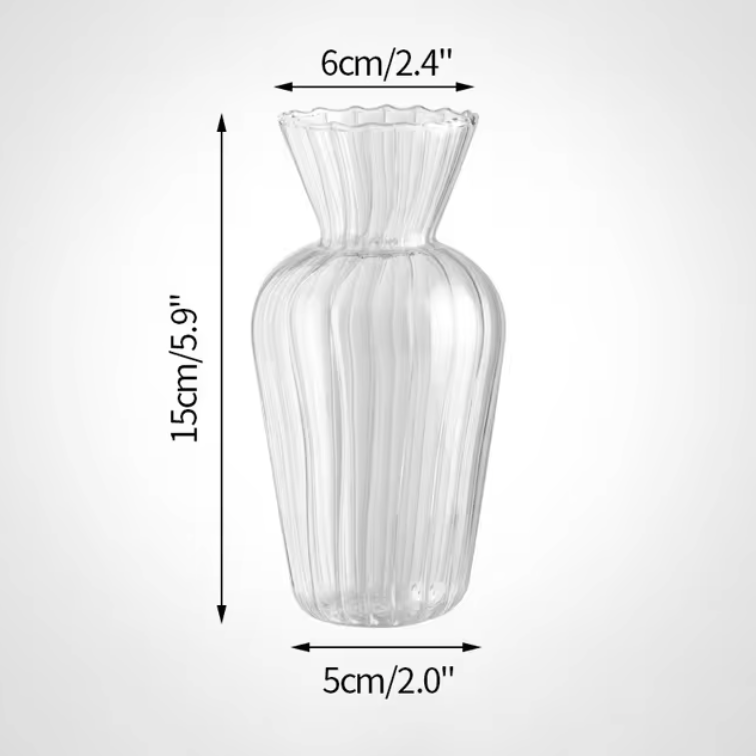 Lunar Dew - Clear Glass Vase