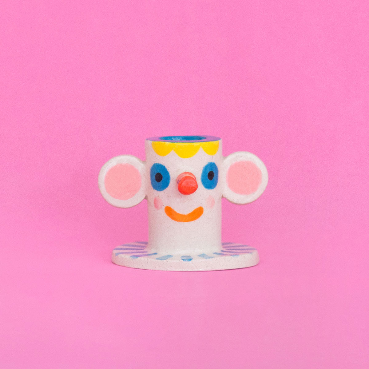 Ana Seixas - Happy Face Candle Holder / Ceramic Vase