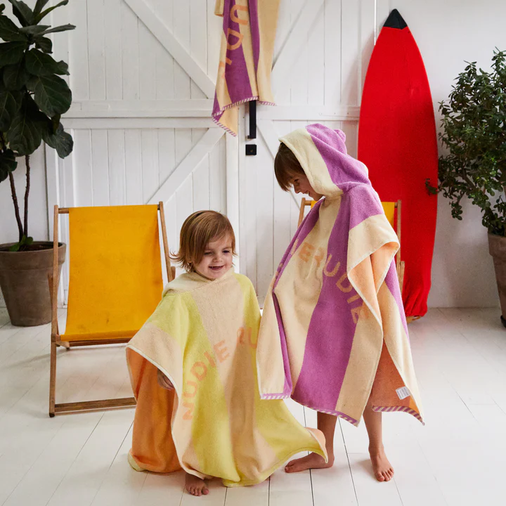 Sage x Clare Luxurious Terry Towelling Didcot Hoodie Nudie Towel - Splice
