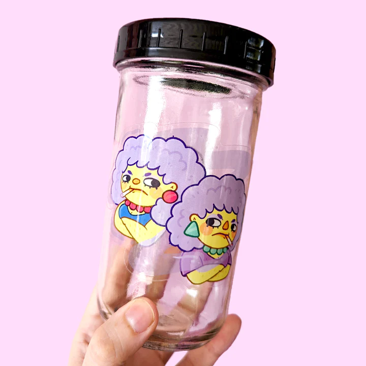 Fox & Cactus Twin Flames Simpsons Clear Vinyl Sticker