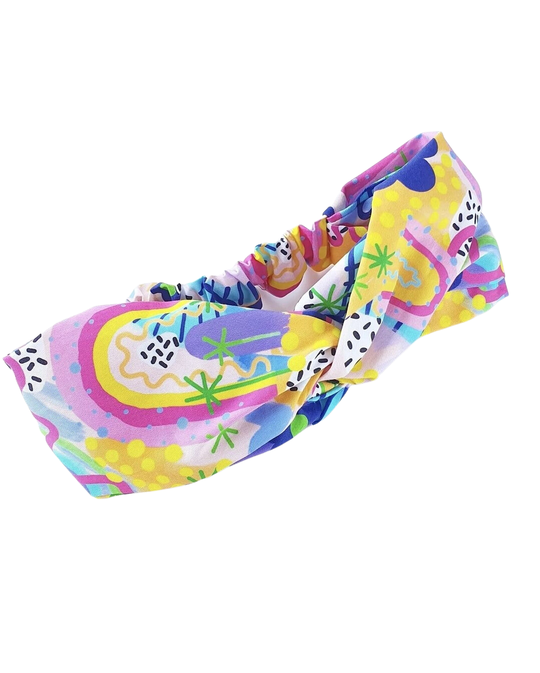 Oopa Handmade Rainbow of Hope Twist Knot Headband