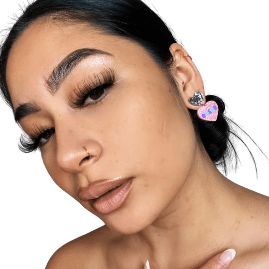 Haus of Dizzy Blue Glitter Queering Earrings