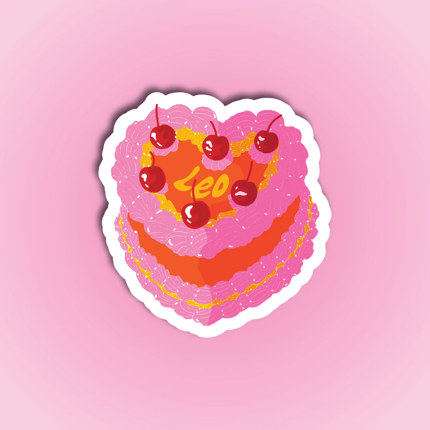 Ruby Roller Zodiac Cake Sticker