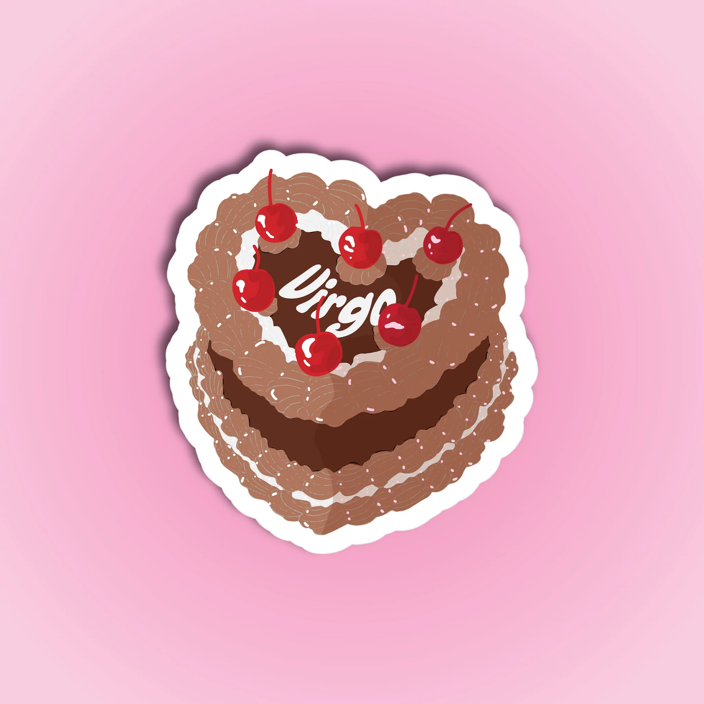 Ruby Roller Zodiac Cake Sticker