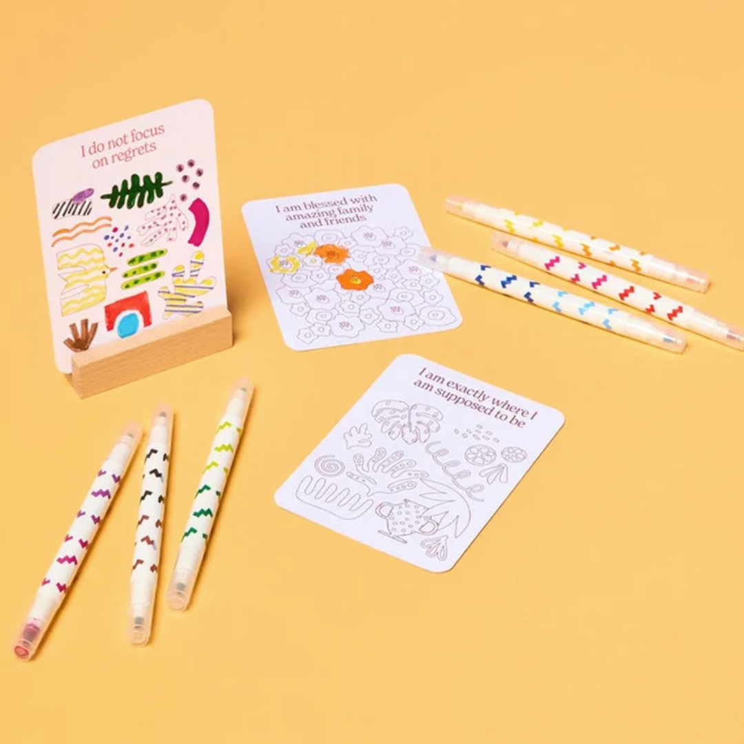 Journey of Something - Colour Your Own Affirmation Cards