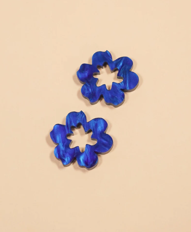 Flowature - Daisy Thick Gold Hoops