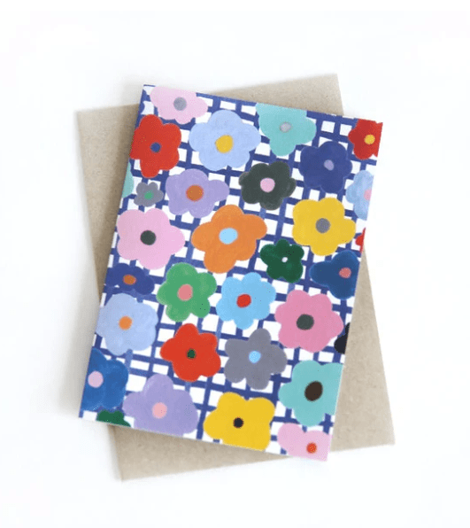 Shuh Lee Colourful Flower Card Multicard
