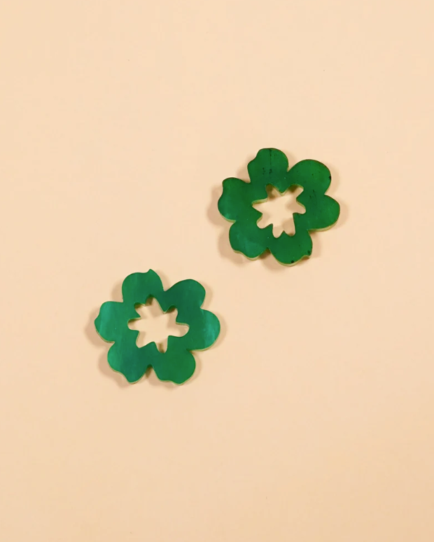 Flowature - Daisy Thick Gold Hoops