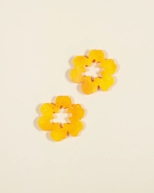 Flowature - Daisy Thick Gold Hoops