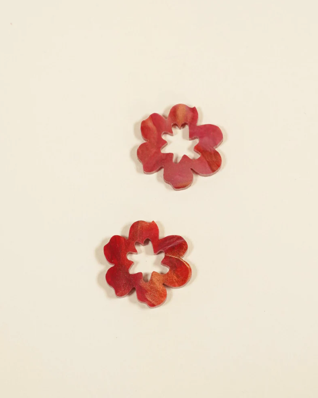 Flowature - Daisy Thick Gold Hoops