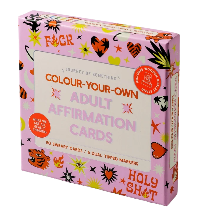 Journey of Something - Colour Your Own Adult Affirmation Cards
