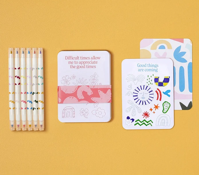 Journey of Something - Colour Your Own Affirmation Cards