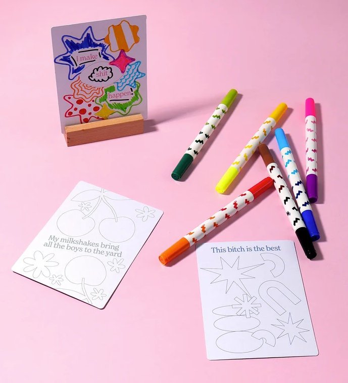 Journey of Something - Colour Your Own Adult Affirmation Cards