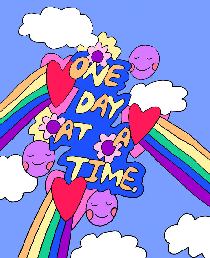 Tegan Iversen - One Day at a Time Postcard