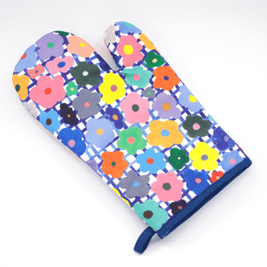 Shuh Lee Colourful Flower Oven Mitt