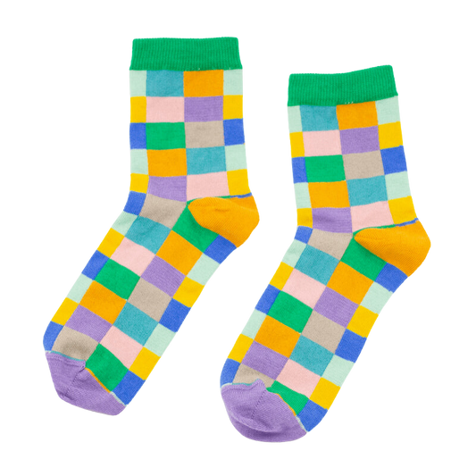 Shuh Lee Colourful Square Socks