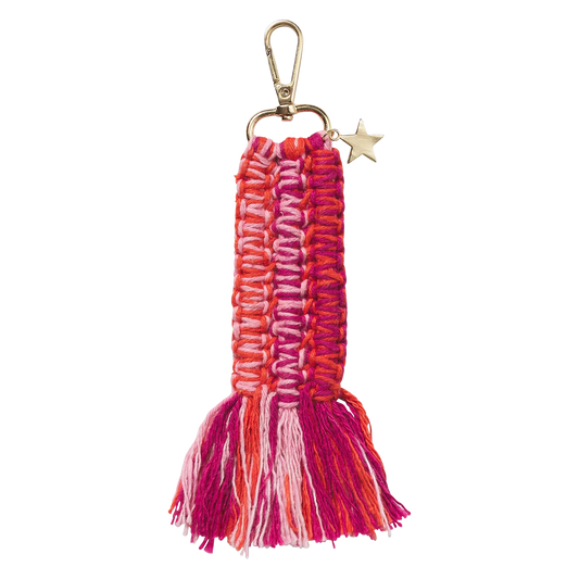 Sage & Clare Lou Key Ring - Flamingo
