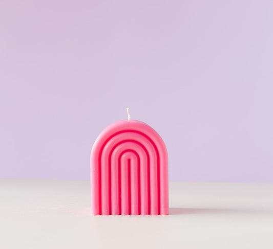 Nimki Homeware Rainbow Arch Pillar Candle