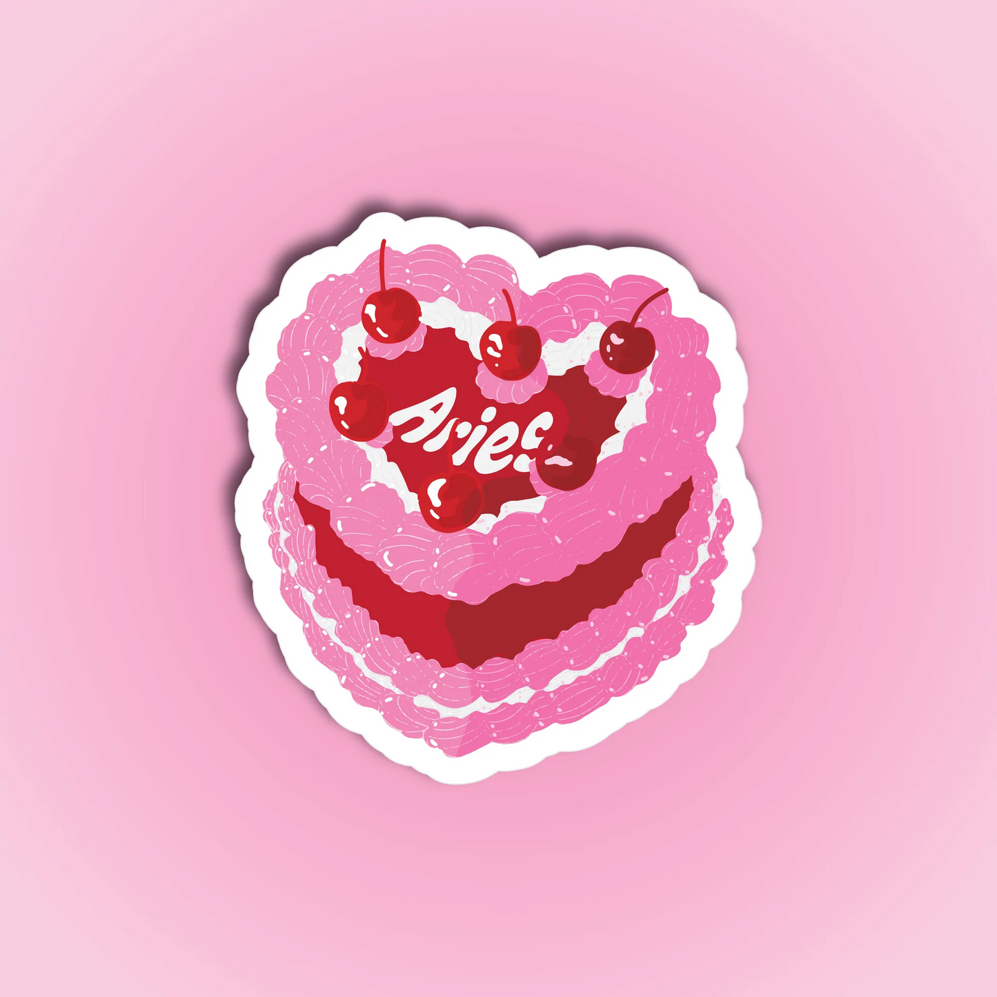 Ruby Roller Zodiac Cake Sticker