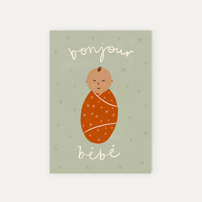 Lauren Sissons Childrens  Bonjour Bebe Card