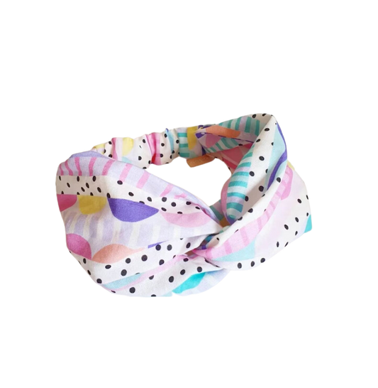 Oopa Handmade Whimsy Kaleidoscope Twist Knot Headband