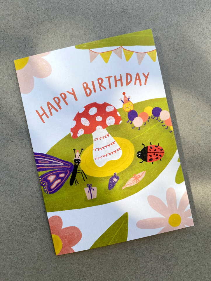 Lauren Sissons Birthday Card Bug Party