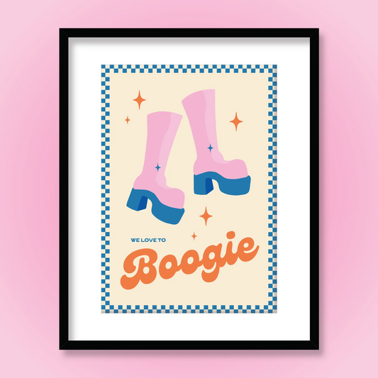 Ruby Roller We Love To Boogie Art Print