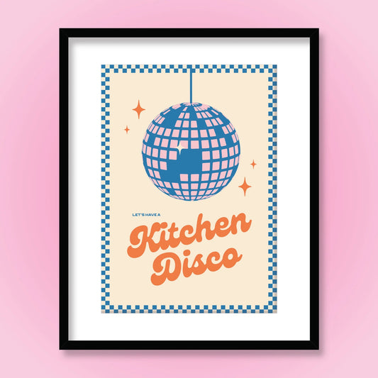 Ruby Roller Kitchen Disco Ball Art Print