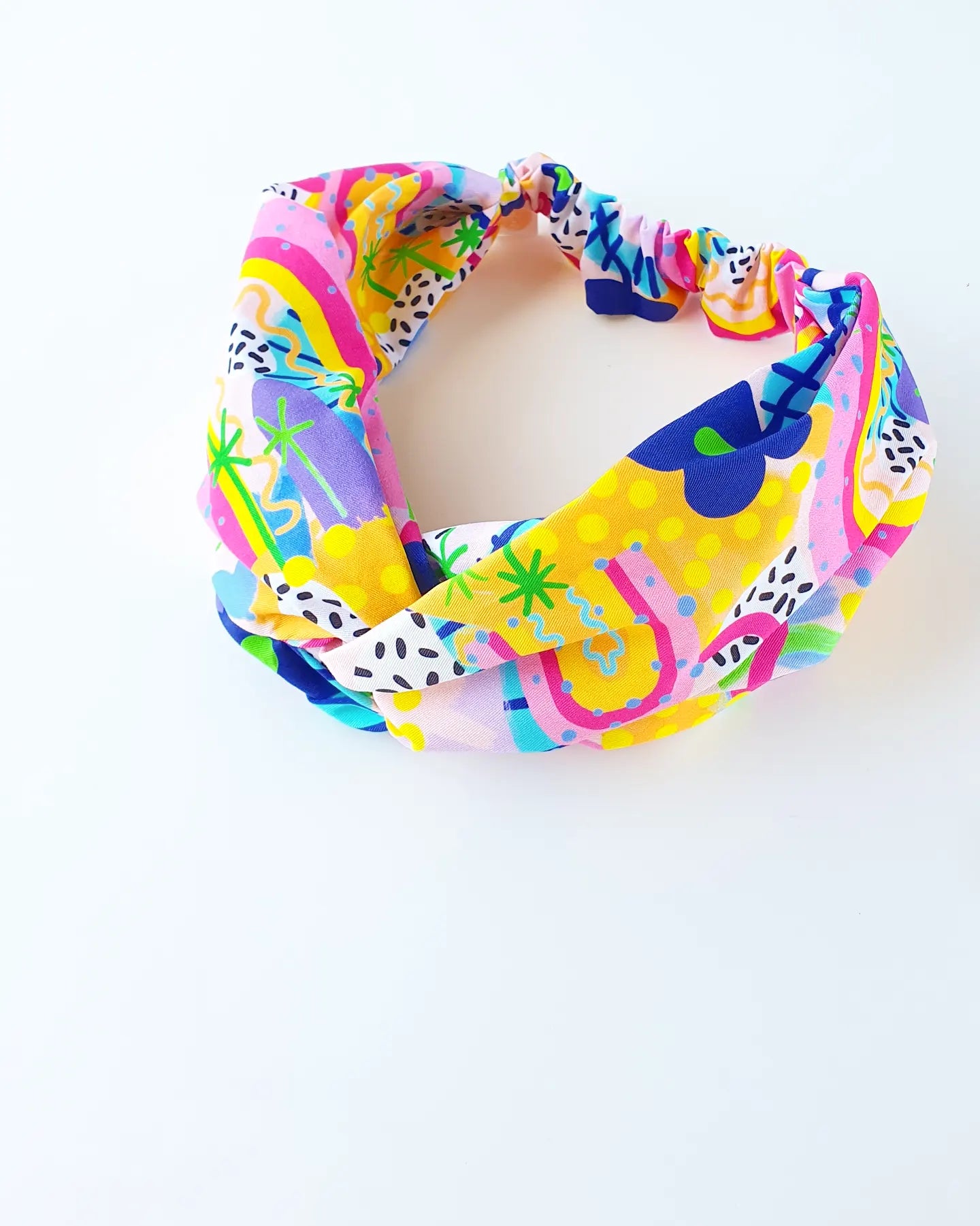 Oopa Handmade Rainbow of Hope Twist Knot Headband