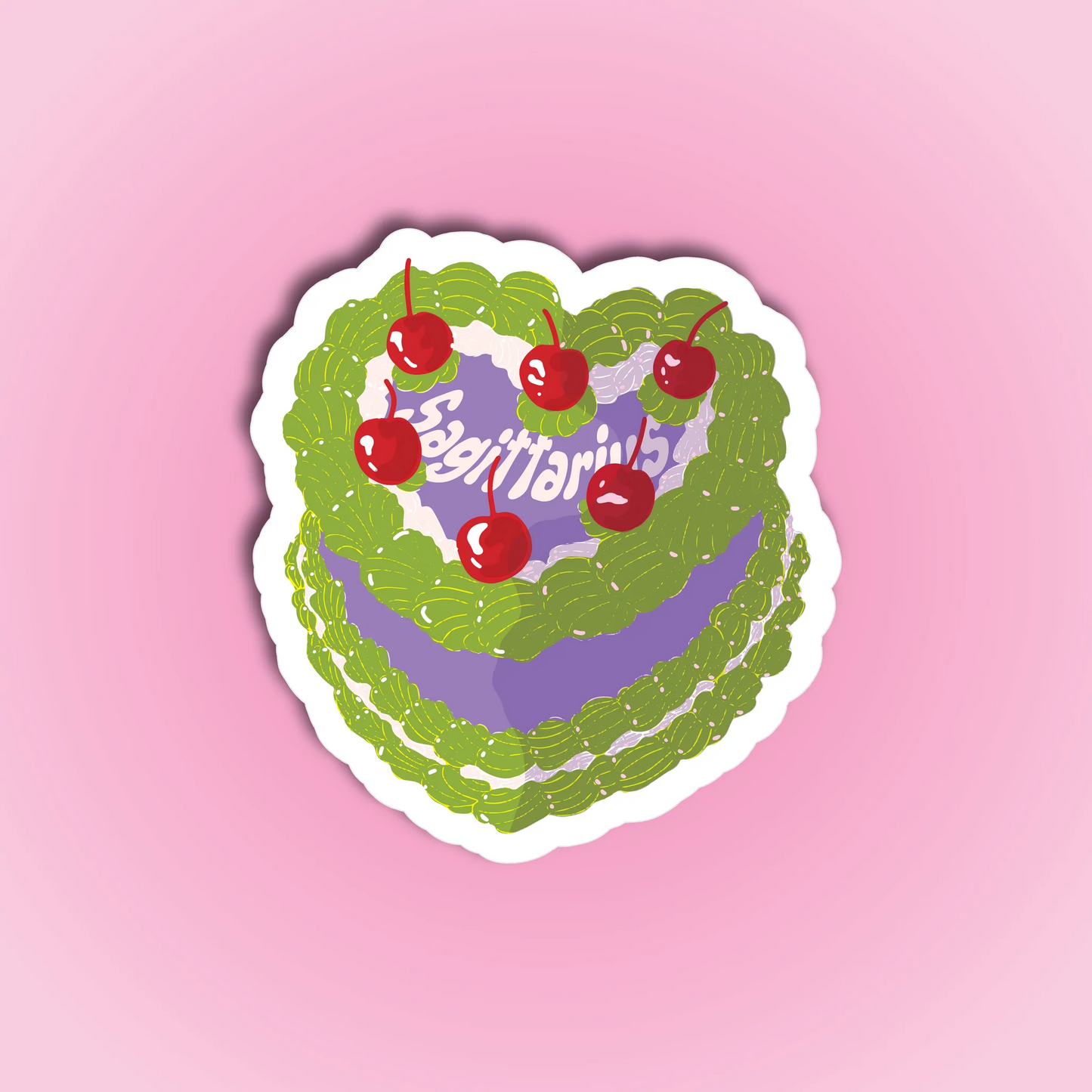 Ruby Roller Zodiac Cake Sticker