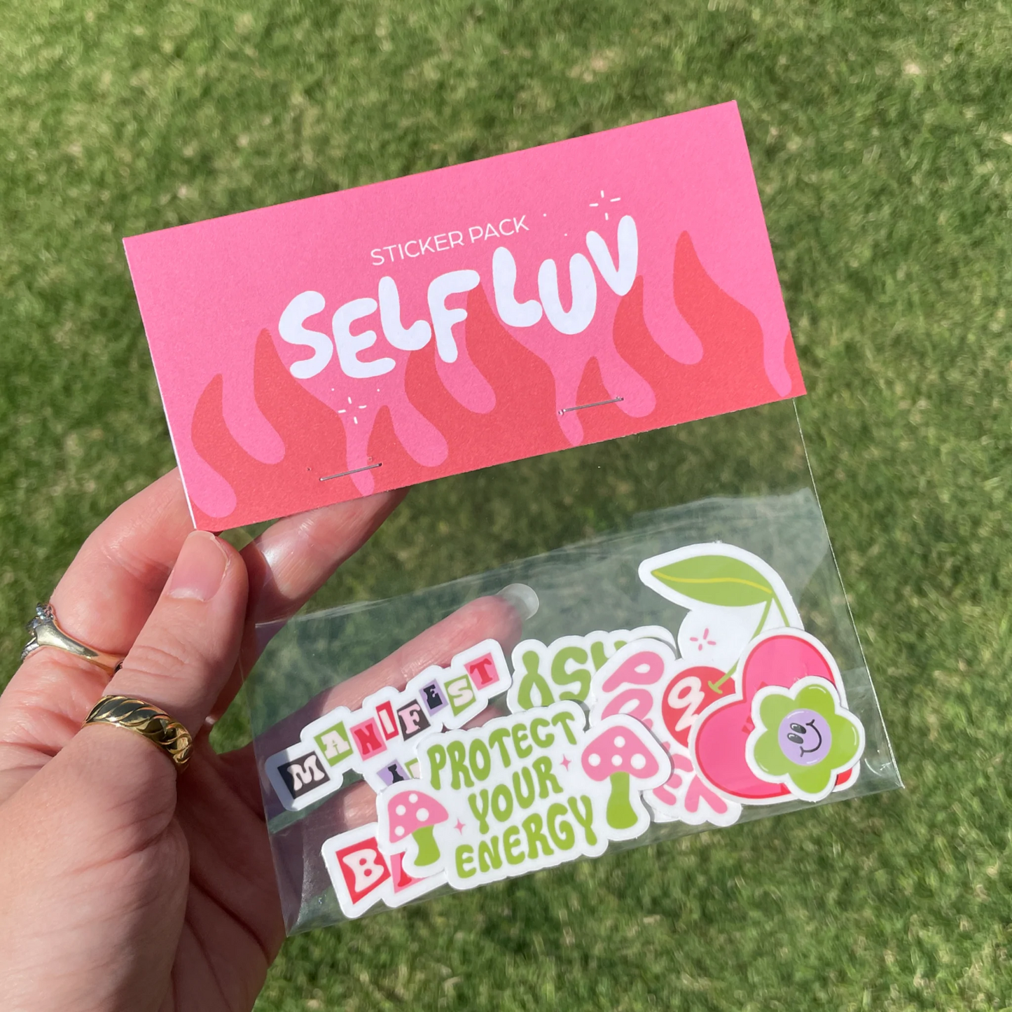 Ruby Roller Self Luv Sticker Pack